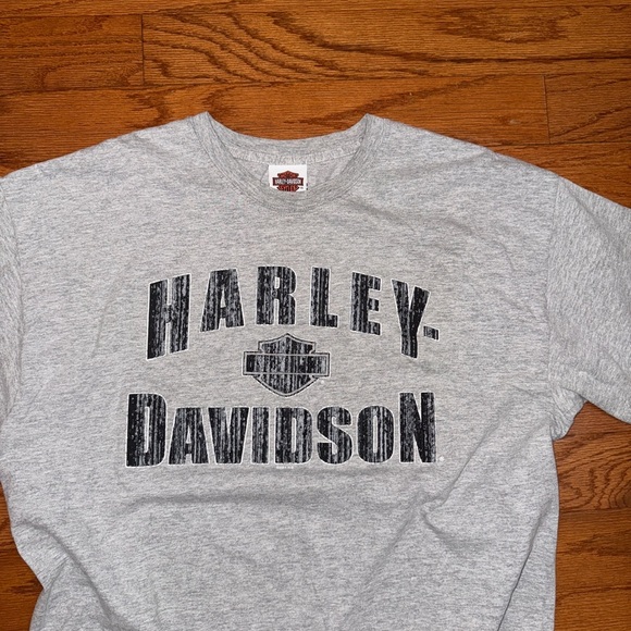 Harley Davidson Logo Gray Grey Metro Iowa T Shirt Size XXL 2XL Men’s - Picture 2 of 4